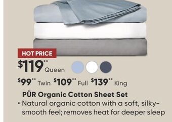 Dormez Vous Pür organic cotton sheet set offer