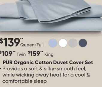 Dormez Vous Pür organic cotton duvet cover set offer