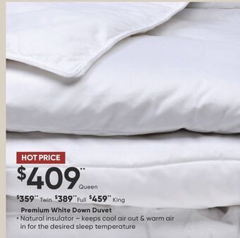 Dormez Vous Premium white down duvet offer