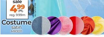 Fabricville Costume satin offer