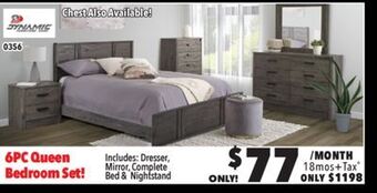 Surplus Furniture Alabaster oak 6-piece bedroom set offer