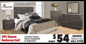 Surplus Furniture Sonoma 4-piece bedroom set offer