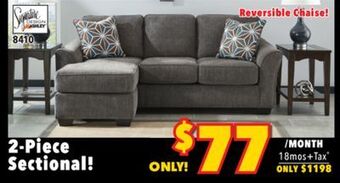 Surplus Furniture Brise slate 2-piece sectional offer