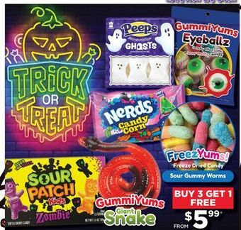 Showcase Sour gummy worms offer