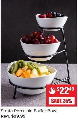 Kitchen Stuff Plus Strata porcelain buffet bowl offer