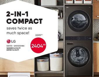 Meubles RD Washer 5.2 cu ft dryer 7.4 cu ft offer