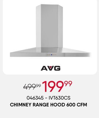 Meubles RD Chimney range hood 600 cfm offer