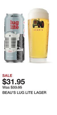 The Beer Store Beau's lug lite lager offer