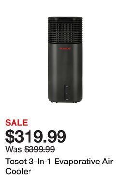 TSC Stores Tosot 3-in-1 evaporative air cooler offer