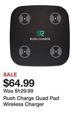 TSC Stores Rush charge quad pad wireless charger offer