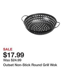 TSC Stores Outset non-stick round grill wok offer