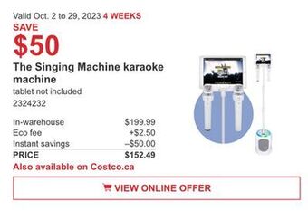 The singing machine karaoke machine