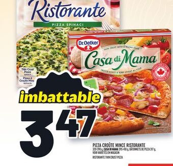 Metro Pizza croûte mince ristorante | ristorante thin crust pizza offer