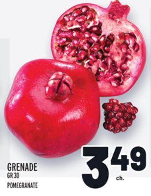 Metro Grenade | pomegranate offer
