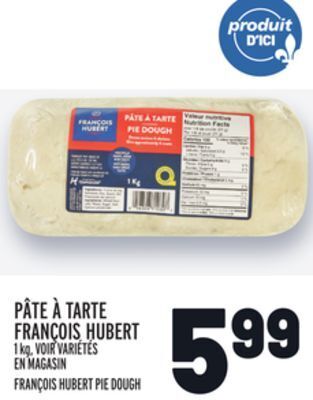 Metro Pâte à tarte françois hubert | françois hubert pie dough offer