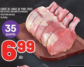 Metro Carré de longe de porc frais | fresh pork loin rack offer