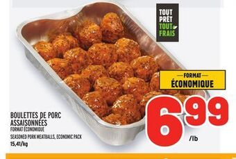 Metro Boulettes de porc assaisonnées | seasoned pork meatballs offer