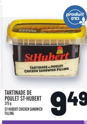 Metro Tartinade de poulet st-hubert | st-hubert chicken sandwich filling offer