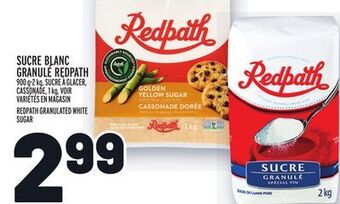 Metro Sucre blanc granulé redpath | redpath granulated white sugar offer