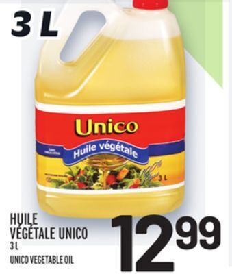 Metro Huile végétale unico | unico vegetable oil offer