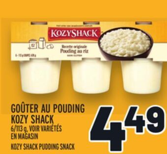 Metro Goûter au pouding kozy shack | kozy shack pudding snack offer