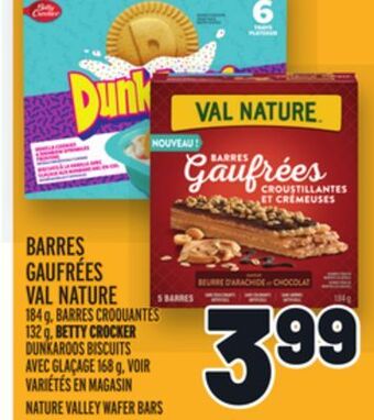 Metro Barres gaufrées val nature | nature valley wafer bars offer