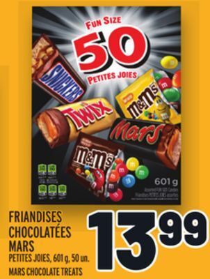 Metro Friandises chocolatées mars | mars chocolate treats offer