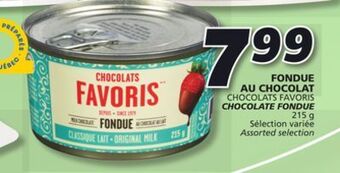 IGA Chocolats favoris chocolate fondue offer