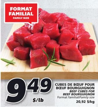 IGA Beef cubes for beef bourguignon offer