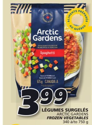IGA Arctic gardens frozen vegetables offer