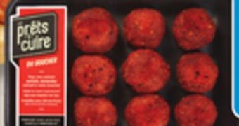 IGA Fresh seasoned pork meatballs offer