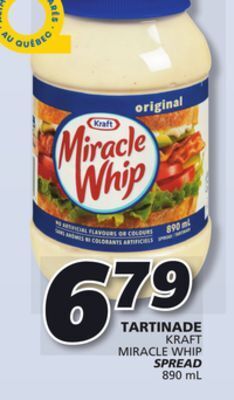 IGA Kraft miracle whip spread offer
