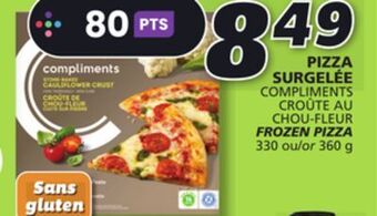 IGA Compliments frozen pizza offer