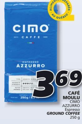 IGA Cimo azzurro ground coffee offer