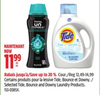 Canadian Tire Selected tide, bounce and downy laundry products offer
