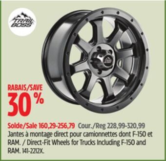 Canadian Tire Trail boss direct-fit wheels for trucks including f-150 and ram offer