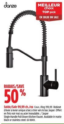Canadian Tire Danze jasper single-handle pull-down kitchen faucet offer