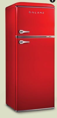 Canadian Tire Galanz 7.6 cu-ft red retro fridge offer