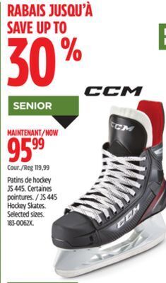Canadian Tire Ccm js 445 hockey skates offer