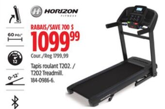 Canadian Tire Horizon t202 treadmill offer