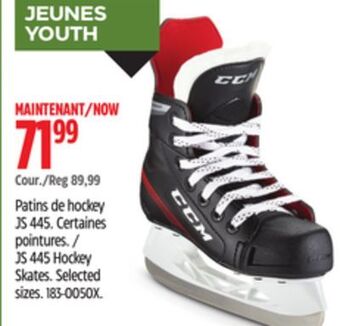 Canadian Tire Ccm js 445 hockey skates offer