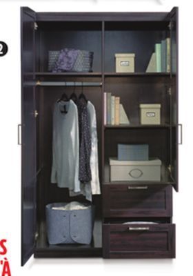 Canadian Tire Sauder 2-door 2-drawer wardrobe offer