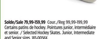 Canadian Tire Ccm selected hockey skates offer