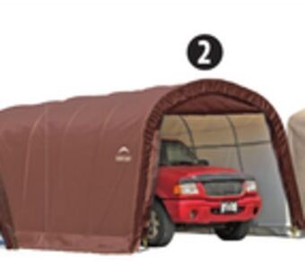 Canadian Tire Shelter logic garage-in-a-box roundtop heavy-duty shelter offer