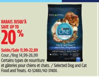 Canadian Tire Selected dog and cat food and treats offer