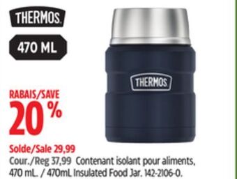 Canadian Tire Thermos 470ml insulated food jar offer