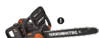 Canadian Tire Worx 40v nitro chainsaw, 16 (kitted) offer