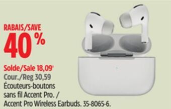 Canadian Tire Anex accent pro wireless earbuds offer
