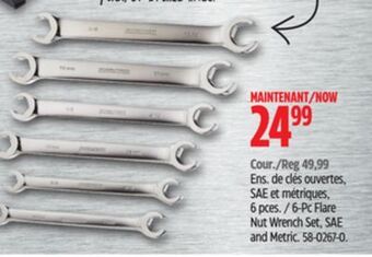 Canadian Tire Maximum 6-pc flare nut wrench set, sae and metric offer
