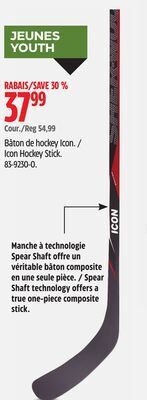 Canadian Tire Sherwood icon hockey stick offer